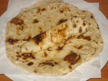 Chapati (lipie Indiana) cu ghiveci de legume