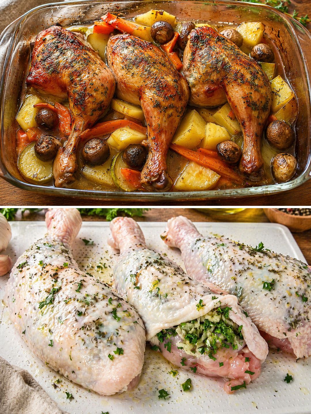 Pui cu usturoi si lamaie