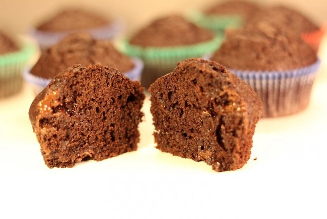 Double chocolate muffins