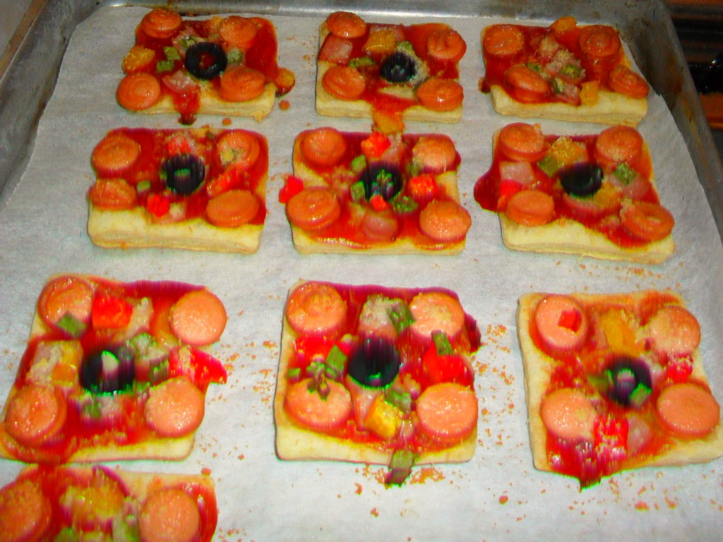 Mini-pizza in foietaj