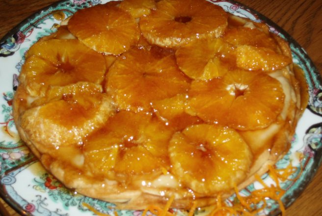 Tarta cu portocale in caramel de mandarine