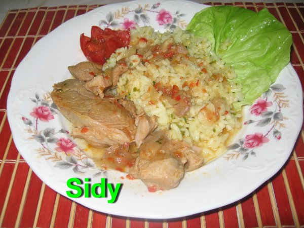 Stufat de porc cu pilaf aromat