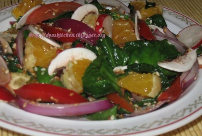 Salata de spanac cu portocale