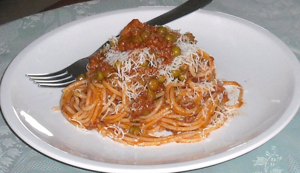 Spaghete alla bolognese(una din variante)