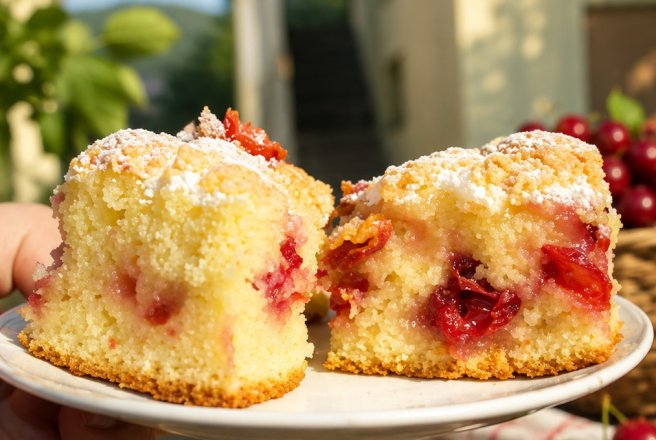 Prajitura delicioasa cu visine