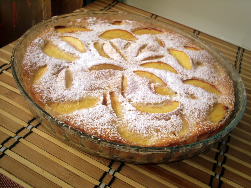 Clafoutis cu piersici