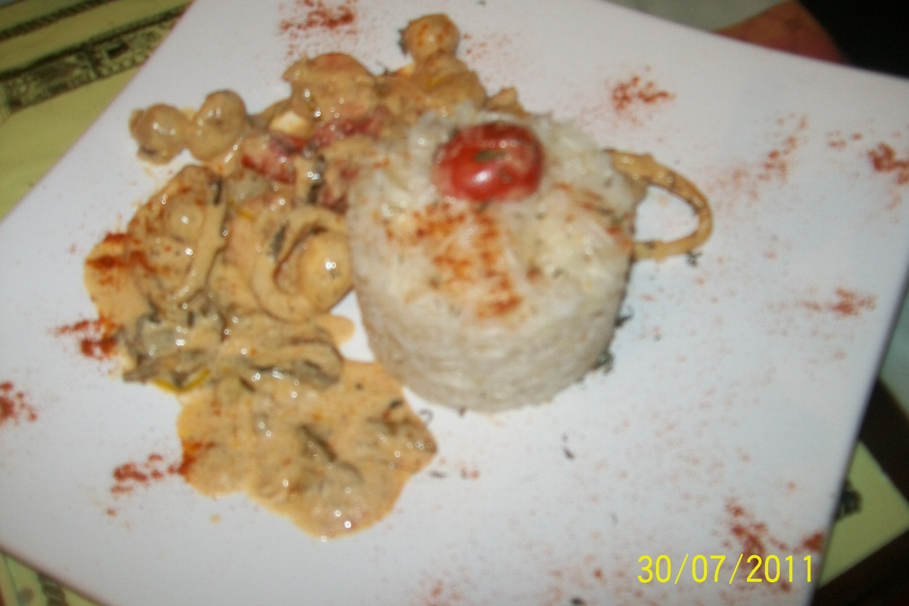 Risotto picant cu fructe de mare