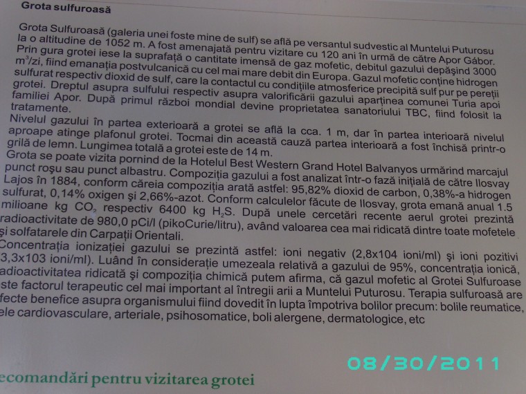 Vacanţă în adidaşi (2) -Tinovul Mohoş si Peştera Puturosul