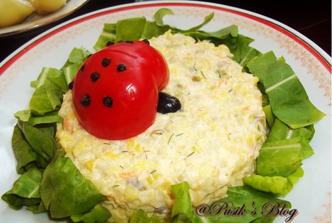 Salata de fasole verde si cartofi