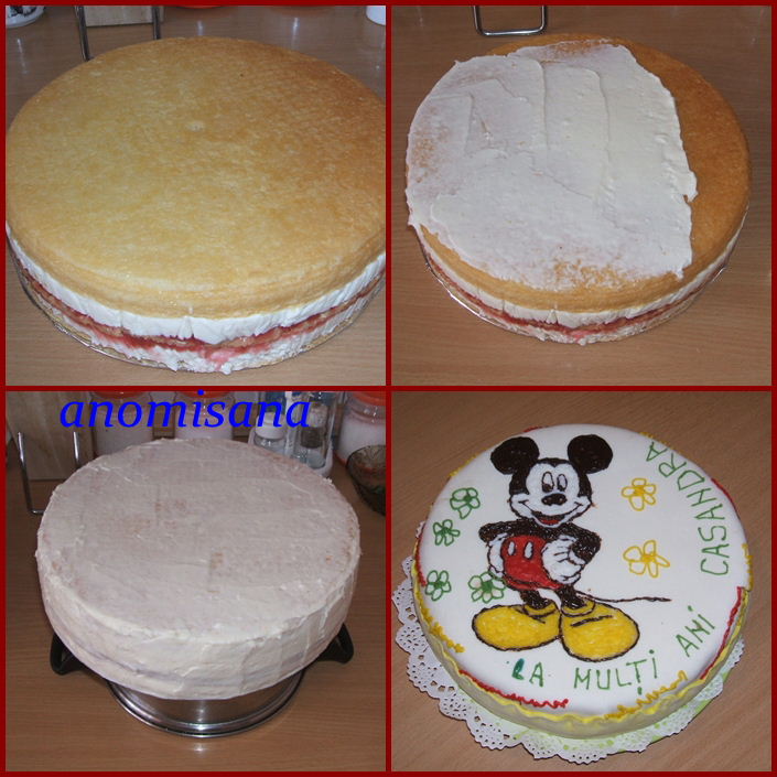 Tort Mikey Mouse cu cremă de lămâie