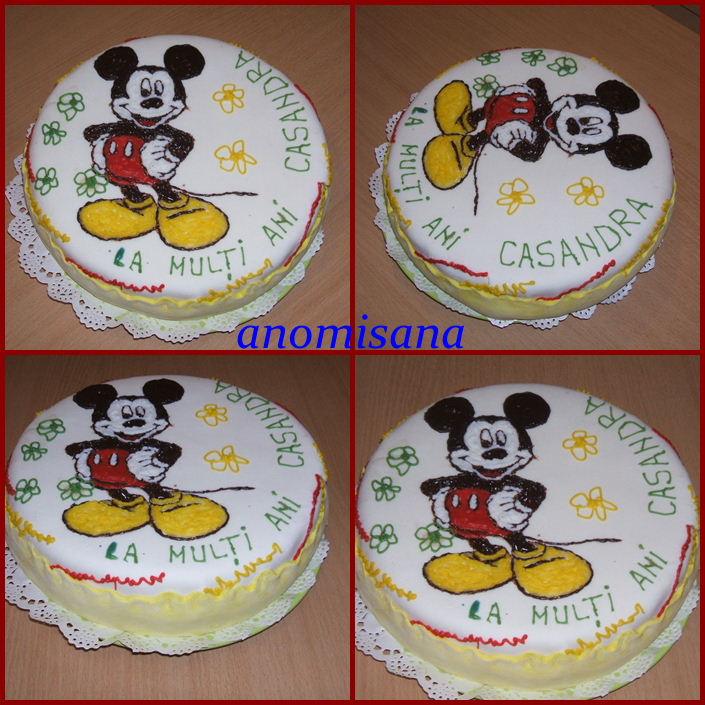 Tort Mikey Mouse cu cremă de lămâie