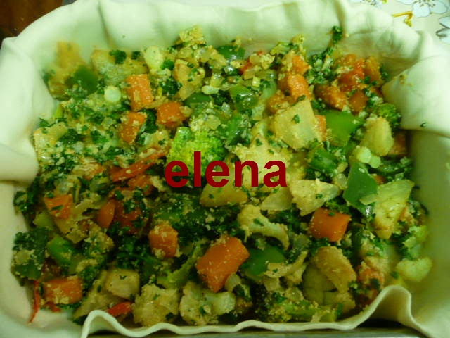 Legume gratinate in foietaj