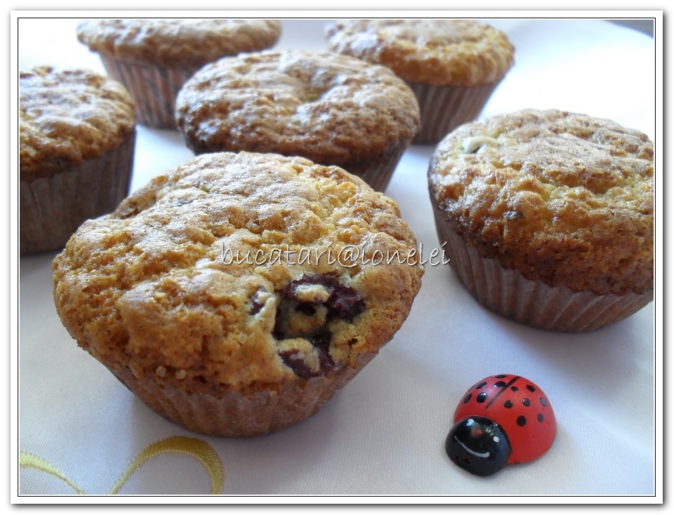 Muffins cu visine