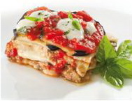 Lasagna cu mozzarella si vinete