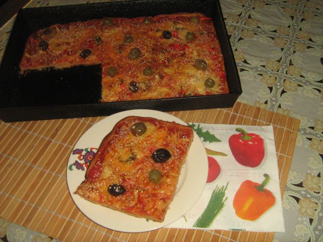 Pizza ovo -lacto-vegetariana