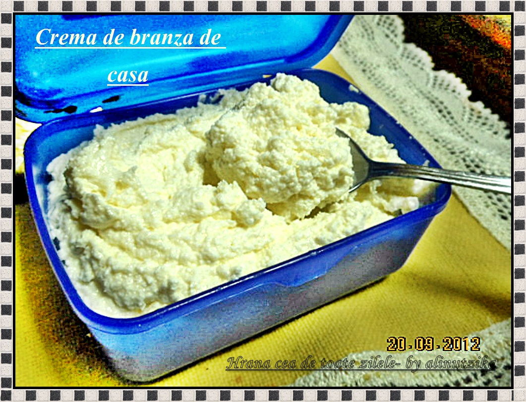 Crema de branza de casa