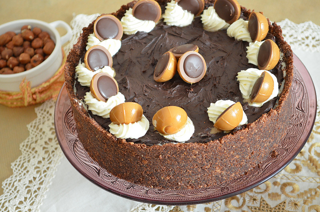 Triple Chocolate Toffifee Cheesecake