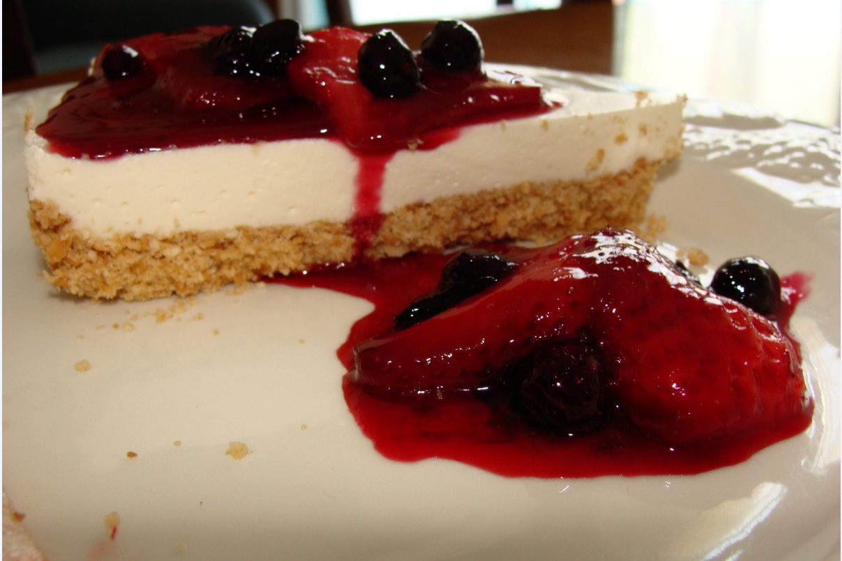 Cheesecake cu fructe de padure