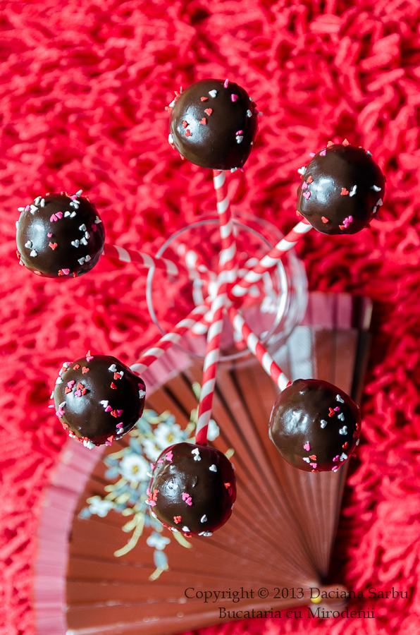 Cake pops de Valentine's Day