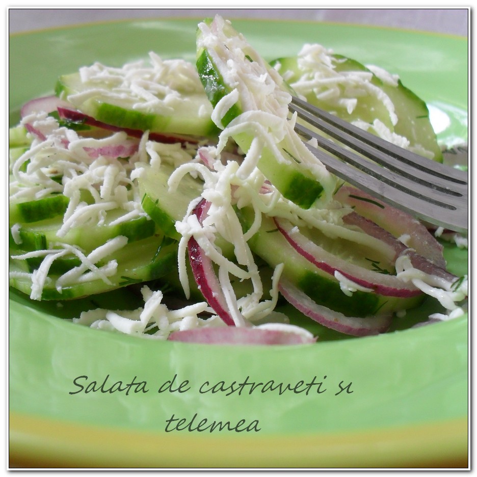 Salata de castraveti cu telemea