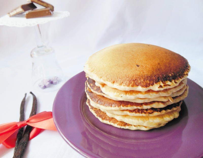 Pancakes vanilate de post