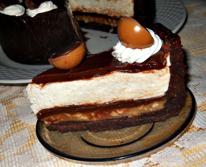 Triple Chocolate Toffifee Cheescake