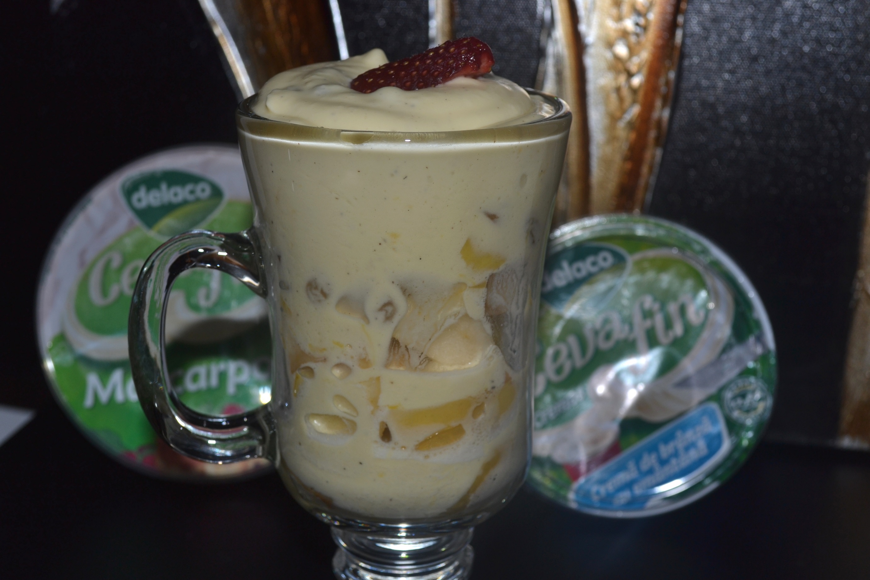 Mar copt cu crema de mascarpone