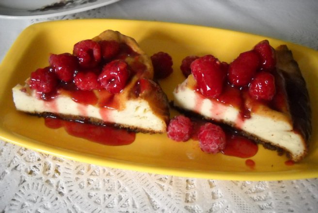 Cheescake cu zmeura