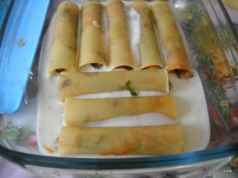 Cannelloni cu fructe de mare