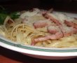 Linguine cu sunca,usturoi si parmezan-8