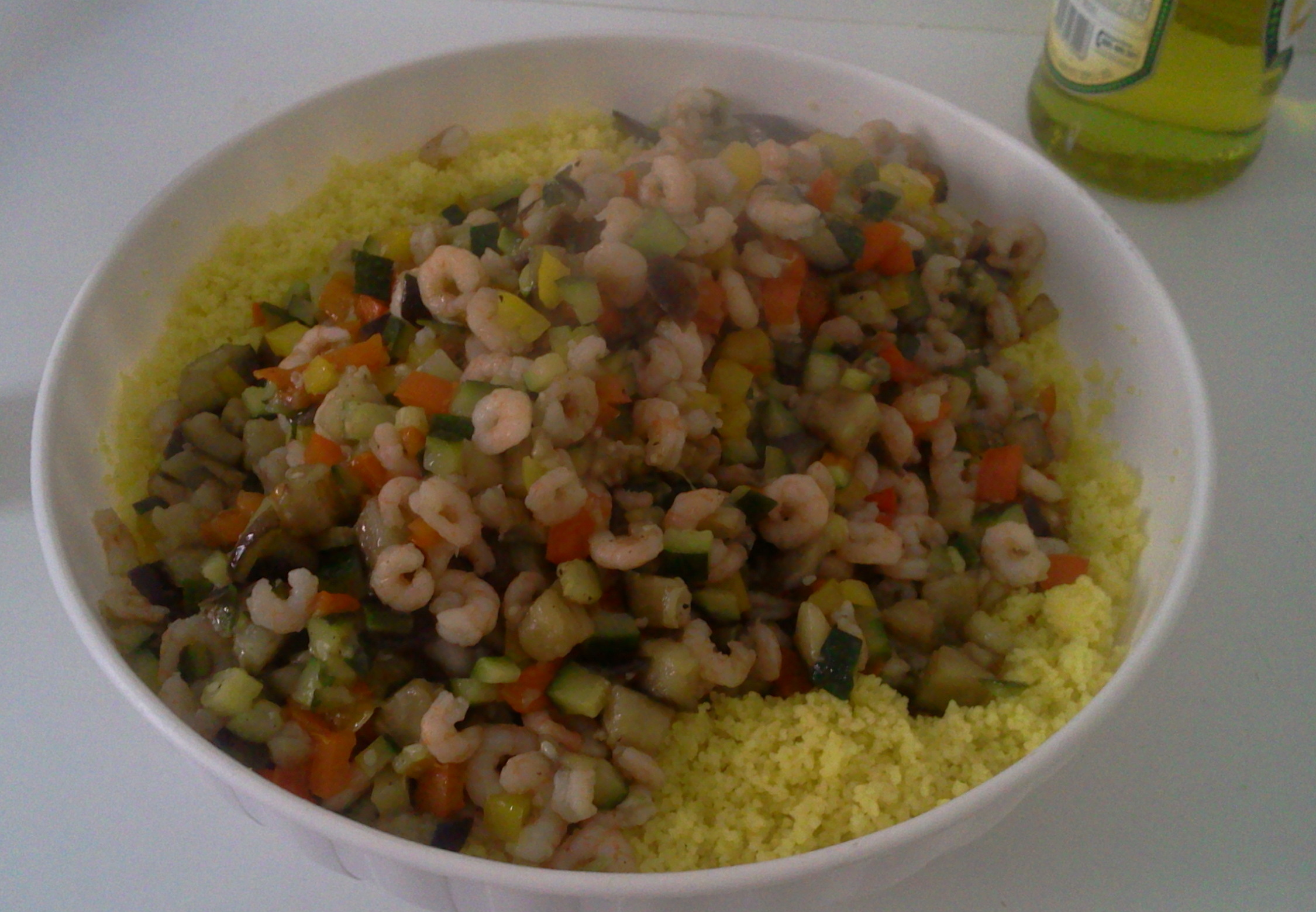 Cous cous cu creveti si legume