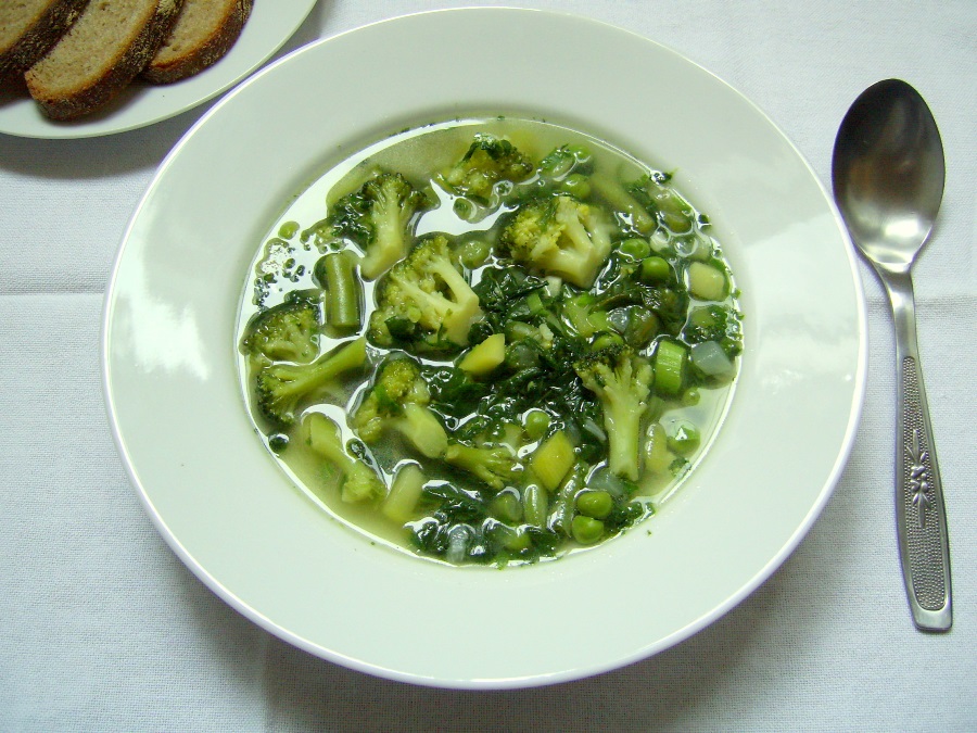 Supa verde de legume