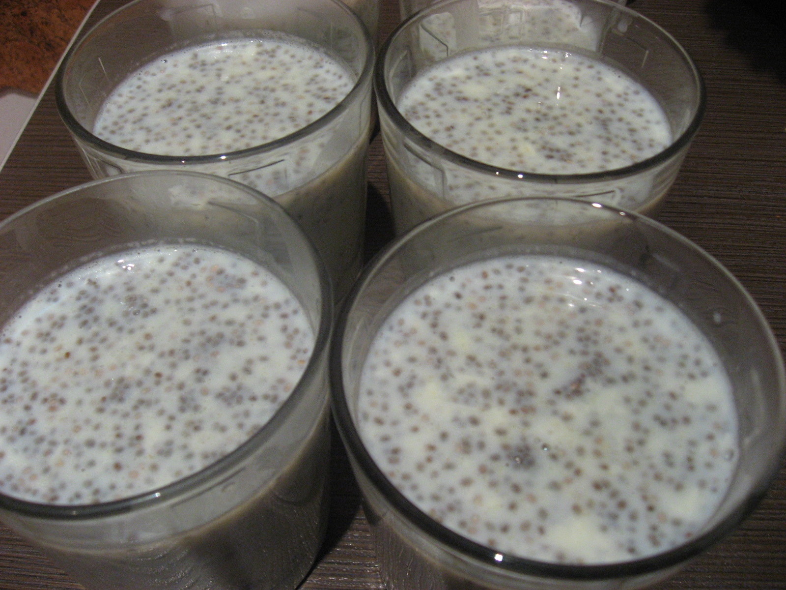 Budinca de tapioca si seminte de chia