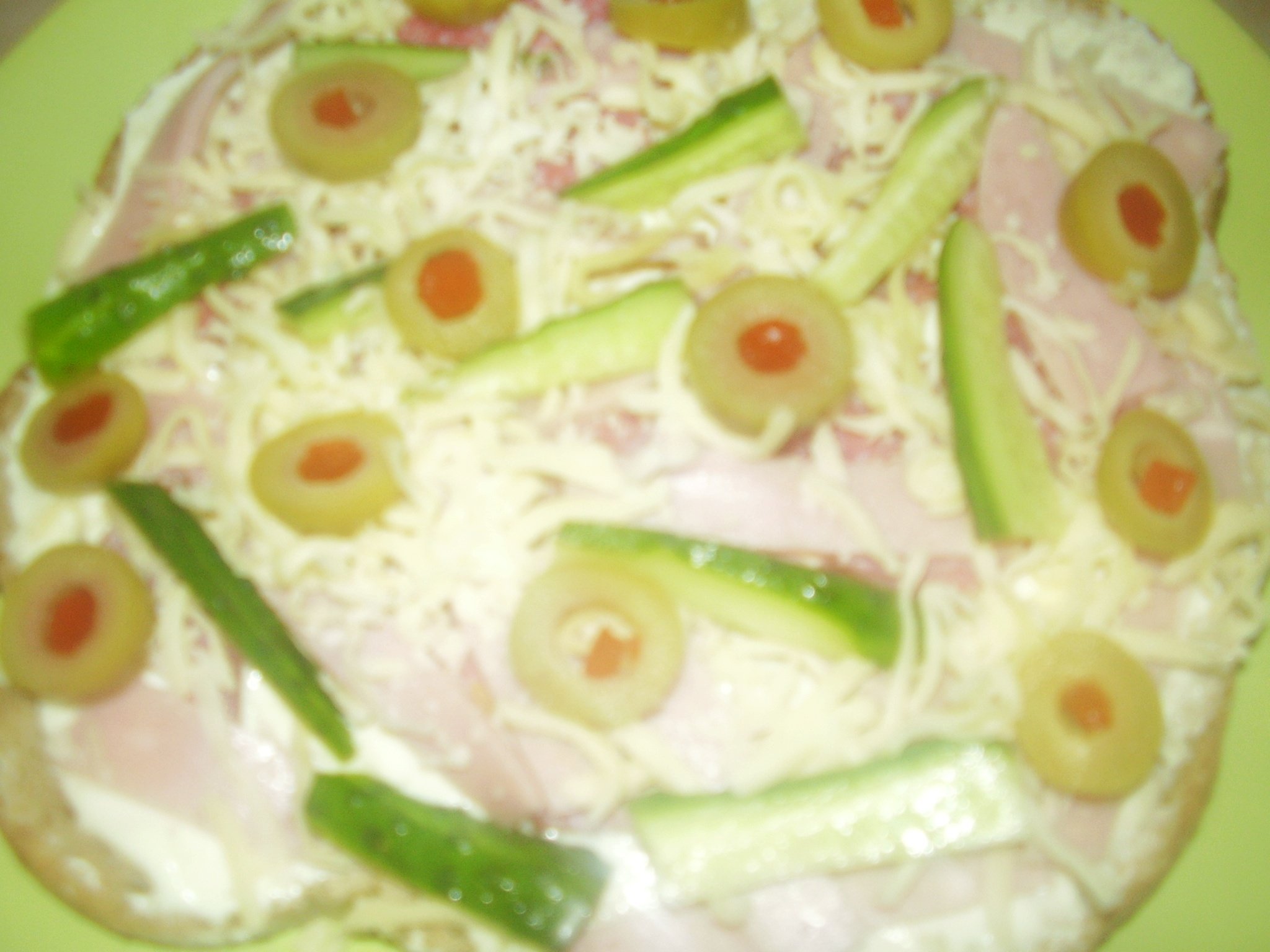 Sandwich in forma de pizza