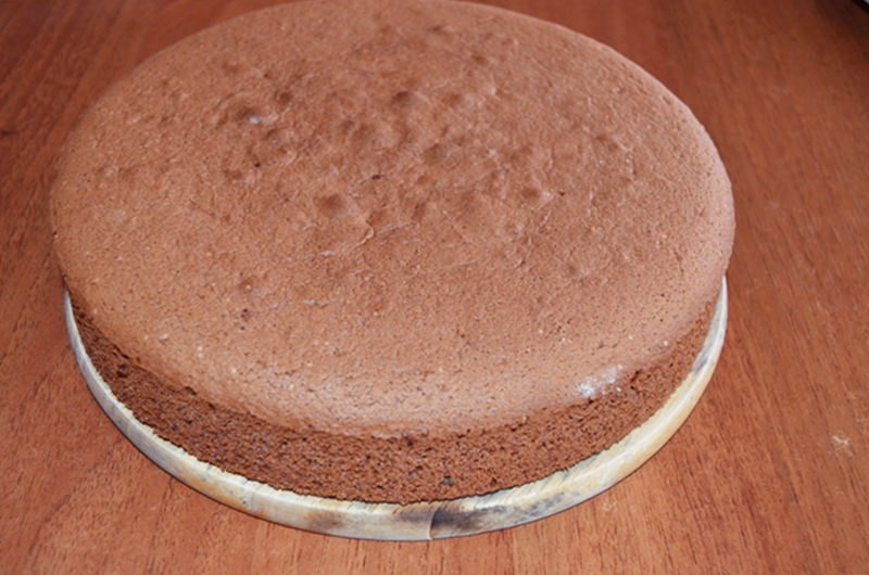 Tort cu mousse de ciocolata si portocala