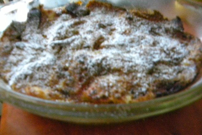 Panettone pudding cu crema caramel