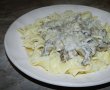 Paste tagliatelle cu sos alb ciuperci-5