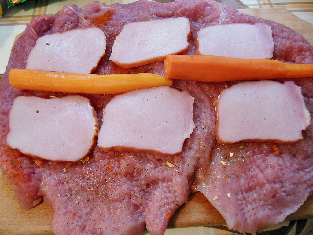 Rulada de porc cu ciuperci