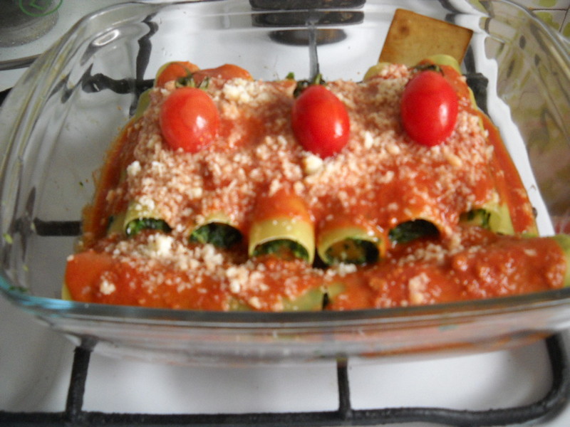 Cannelloni cu spanac