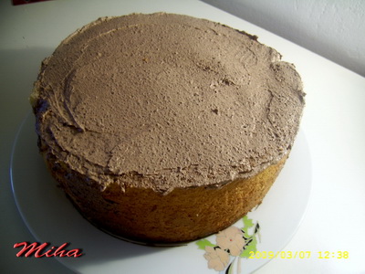 Spirala cu crema ganache de ciocolata