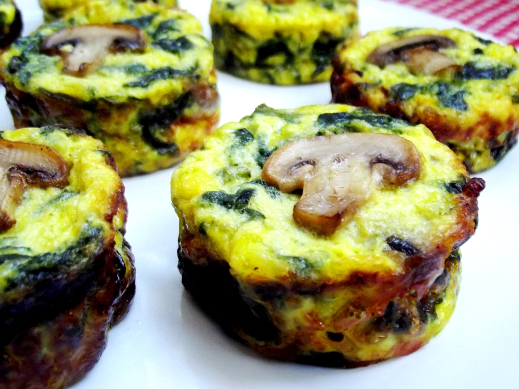 Mini quiches cu spanac