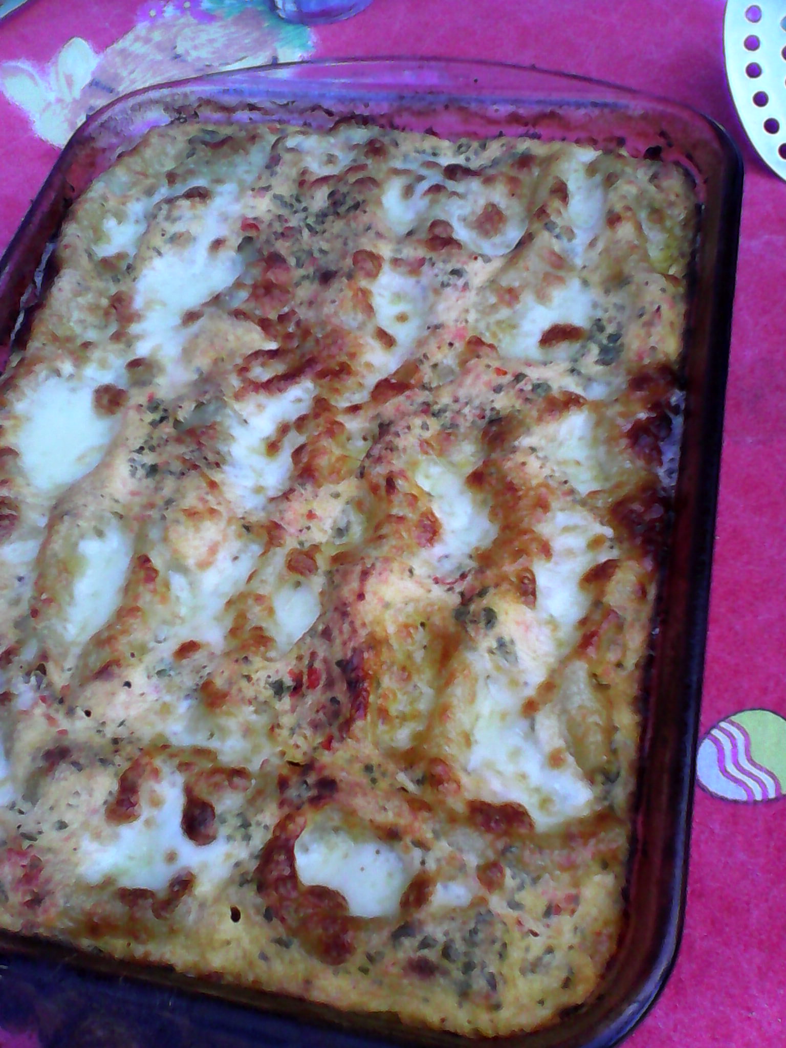 Cannelloni con carne si mozzarella