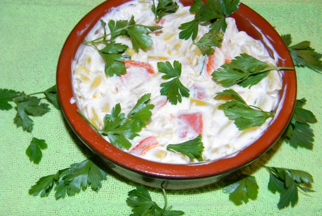 Salata de fasole cu chorizo