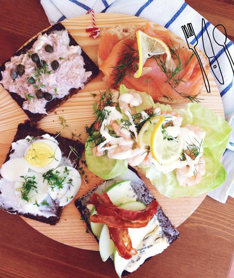 Smørrebrød cu creveti