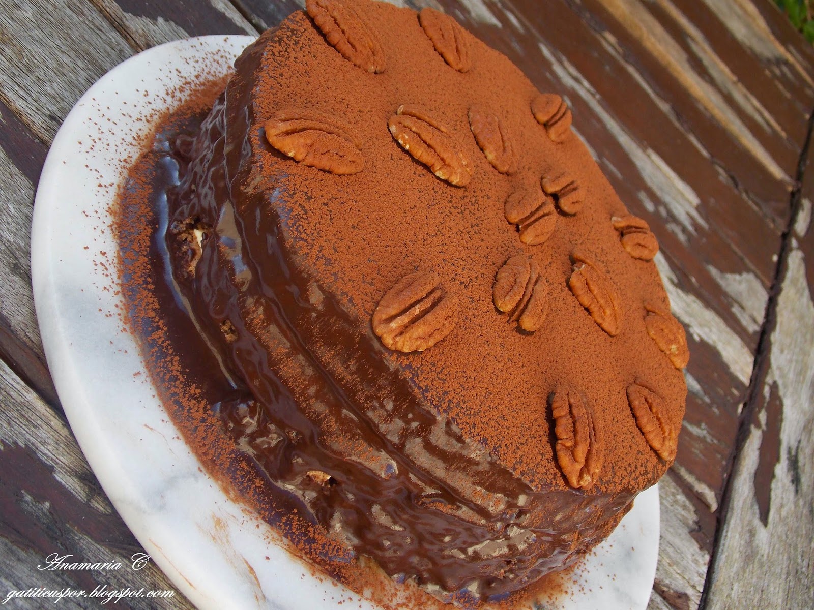 Tort cu ciocolata si crema de branza (2)