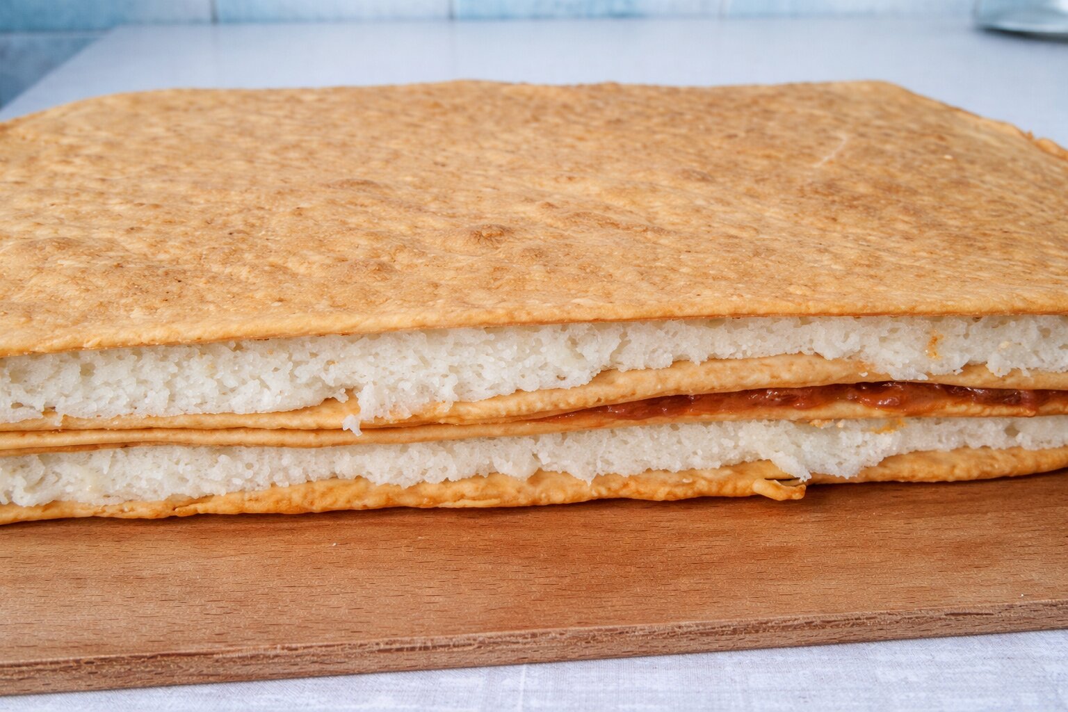 Prajitura cu foi cu bulion (de post)