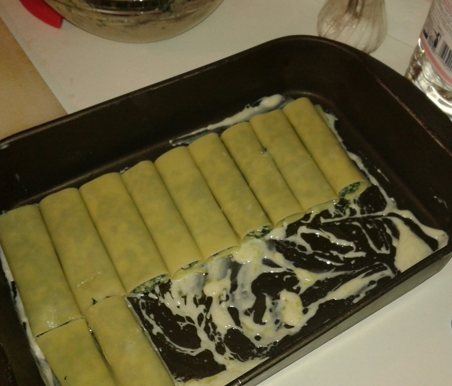 Canelloni cu spanac și ricotta