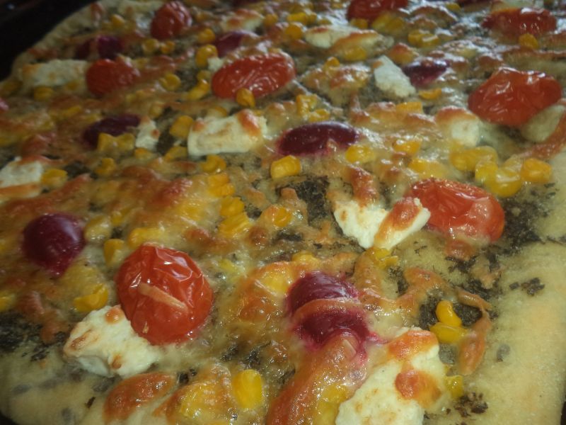 Focaccia colorata