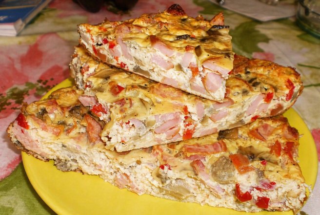 Aperitiv omleta pufoasa la cuptor