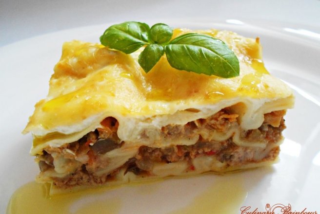 Lasagna cu vită și ciuperci